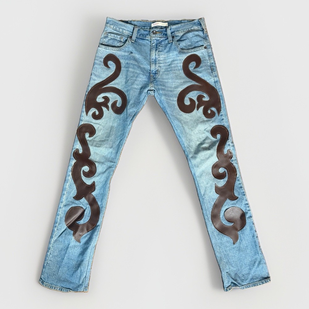 Levi's Women's Denim Jeans, Custom, Vintage Reworked Western Size W30 L32